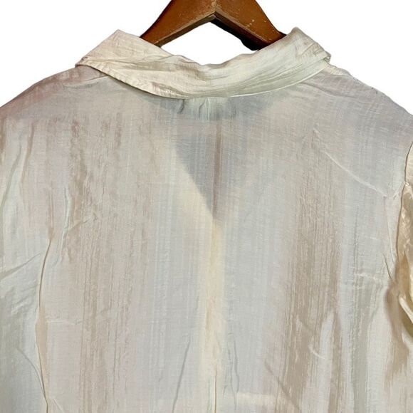 3 for $30! J. Jill petite sheer long sleeve blouse - Picture 7 of 12